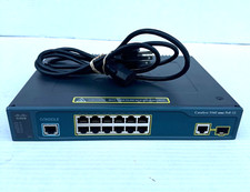 CISCO Catalyst 3560 Series Poe-12 Ethernet Switch WS-C3560-12PC-S