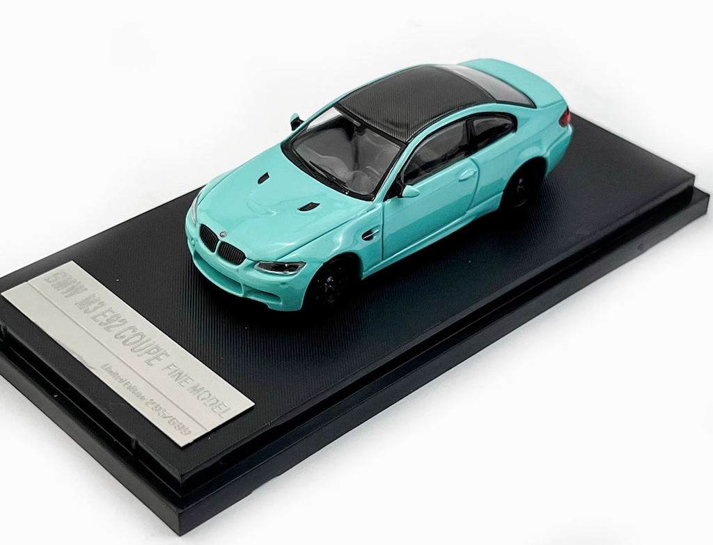 Miniature BMW M3 E92 Bleu Clair - 1:64 En Métal, Collection Sport 2023, Pour Enfants Et Adultes