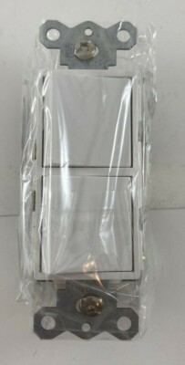 Baomain 5-Pack Decora Rocker Switches - 3 Single Pole, 15A 120V, Commercial Grade, With Wall Plates - View #3