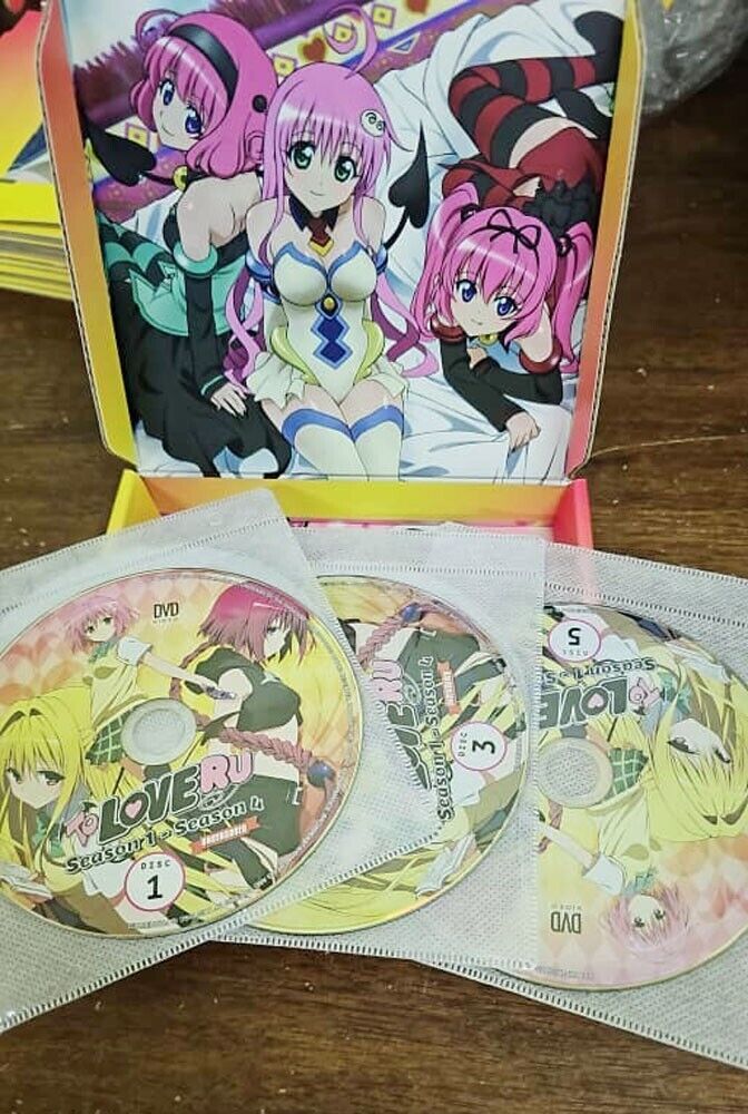 DVD To Love Ru Uncensored (Season 1 - 4). Japanese Version. English  Subtitles