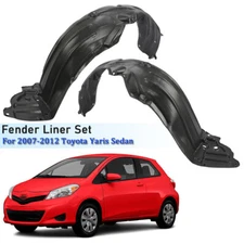 FRONT INNER FENDER LINER SPLASH SHIELD FIT FOR 2007-12 TOYOTA YARIS LH & RH SIDE