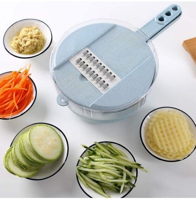 8-in-1 Vegetable Slicer & Grater Set   Mandoline Cutter with Strainer, Egg Separ