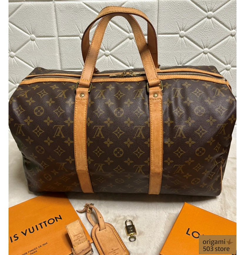 LOUIS VUITTON（LV） Borsa Louis Vuitton Monogram Keepall 45 marrone Boston M41428 usata