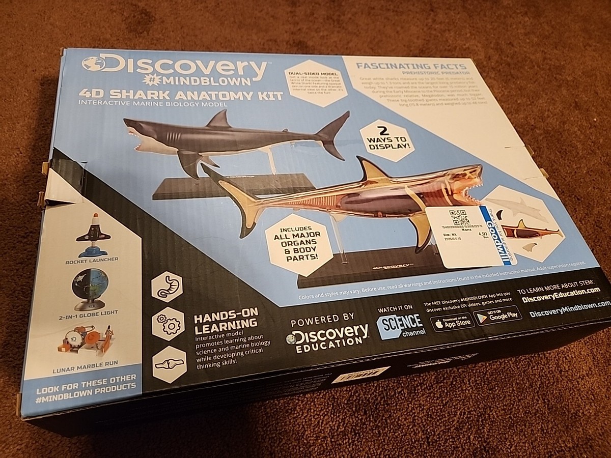Discovery Mindblown 4D Shark Anatomy Kit- Marine Biology Kit- All