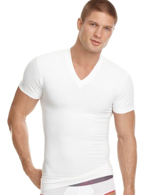 2xist Men 1 White V-neck Undershirt Top Size M Form S15 for sale online ...