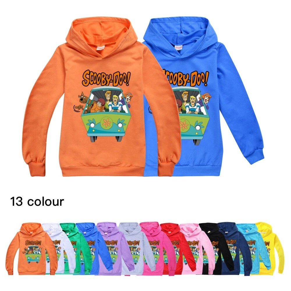New Boys Girls SCOOBY DOO Hoodies Kids Casual Long Sleeve Hooded