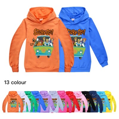NUOVA L. RAGAZZO RAGAZZA SCOOBY-DOO Felpe Con Cappuccio Bambini Casual a  Maniche Lunghe Con Cappuccio Top Regalo di Natale | eBay