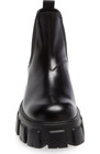 100% AUTHENTIC NEW MEN PRADA MONOLITH BLACK LEATHER CHELSEA BOOTS UK 10/US 11 — photo 4