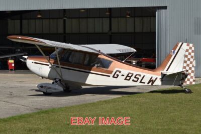 FOTO FLUGZEUG CHAMPION 7ECA CITABRIA 'G-BSLW' C/N 431-66 GEBAUT 1966 GOODWOOD