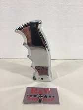 Chrome Pistol Grip Shift Knob Solid Aluminum Hot Rod Street Muscle Car