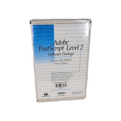 Vintage Adobe PostScript Level 2 Education NWT Fargo Color Printers Printing