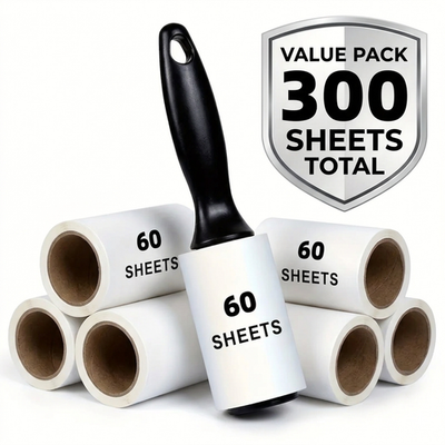 #ad #ad 5 Pack Extra Sticky Lint Rollers 300 Sheets Total Heavy Duty Pet Hair Remove $12.99
