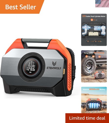 #ad VORTEX S6 Tire Inflator Portable Air Compressor for Heavy duty Vehicle Cordl... $208.99