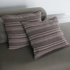 2 No. Melin Tregwynt Large Lambswool Cushions In Grey - RARE Marina Design