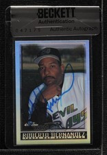BAS 1998 Topps Chrome Refractor Roberto Hernandez #430 Seal of Authenticity 3c7