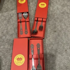 Happy Everyday Baby/Child Spoon Fork Eating Utensils Set Lightweight 3 Boxes!