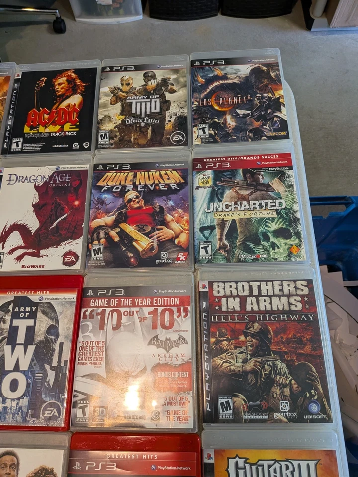 Лот из 29 видеоигр PS3 Action Shooter RPG Call Of Duty Resident Evil Batman - Изображение 4 из 4