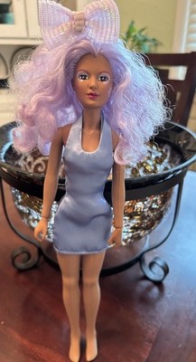Jem and The Holograms Doll Shana With Original Bow & Baby Spice On Tour Outfit
