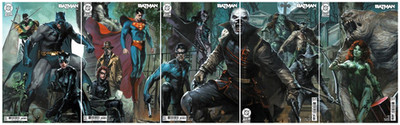 Batman #158 159 160 161 162 Dell'Otto CONNECTING COVER Set Lot 2025