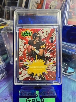 Ben Roethlisberger #7/8 In Slab Mint-10 Splat WIldcard '25 - Steelers Legend