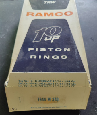 #ad #ad TRW RAMCO 7944M STD Piston Ring Set For Chevy 409 Buick 425 455 V8 4 5 16quot; Bore $100.00