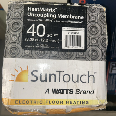 Suntouch Watts 81019455 HeatMatrix Uncoupling Membrane 40 Sq. Ft.