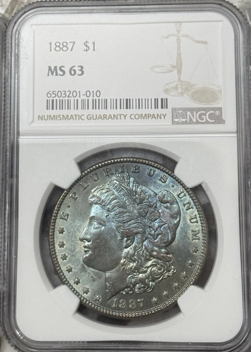 MS 63 Graded 1887 Year Morgan US Dollars (1878-1921) for sale | eBay