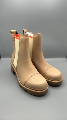 SOREL Women s 1'' Platform Heel Pull-Tab Logo Patch Padded Goring Waterproof Boot