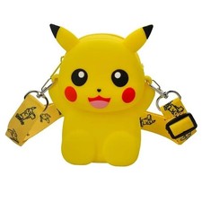 Pokemon Anime Pikachu Lovely Fashion Bag Princess Small Storage Silicone Purse M
