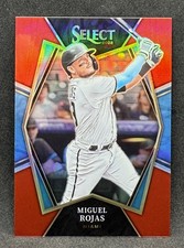 Miguel Rojas 2022 Select Premier Level RED PRIZM #d 181/199 Marlins LA Dodgers