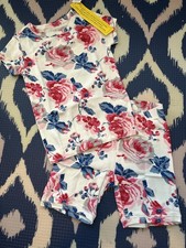   ORGANIC   Gap Kids  Floral PJ Set Sz 4 yrs Loving Kindness Everyday