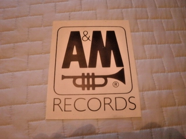 A&M Records Sticker Original Vintage 1991