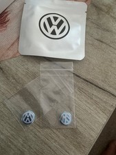 2 Genuine Vw Key Badge Emblem 14mm Blue