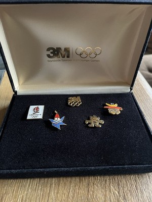 3M Official Olympia 5 Pin-Set Olympic Summer Games 1992 Barcelona NEU & Original