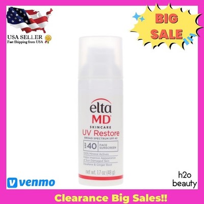 C Elta MD UV Restore Broad Spectrum SPF40 48g 1.7oz 9/26 NEW FAST SHIP