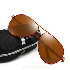 Aluminium HD Polarized Photochromic Sunglasses Men Pilot Classic Driving Eyewear