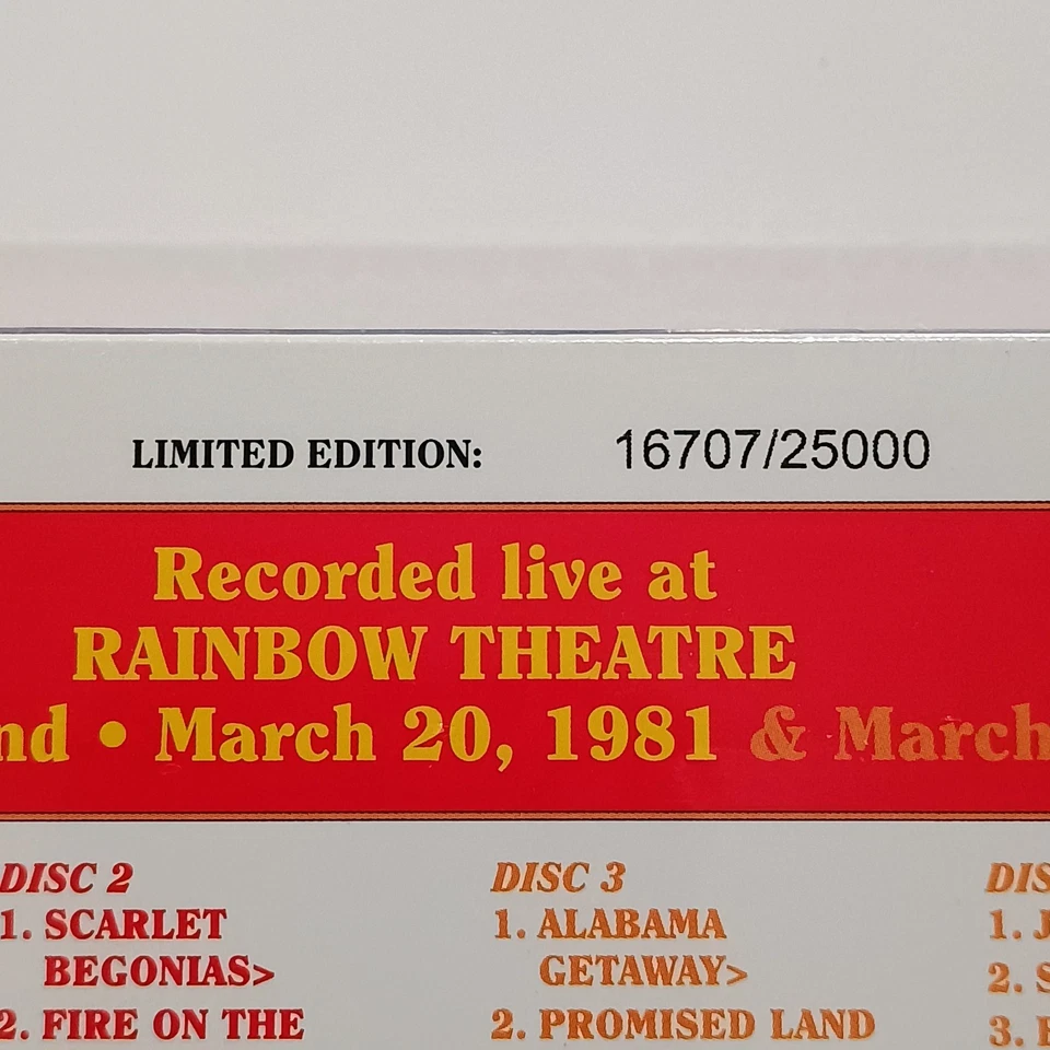 Grateful Dead - Dave’s Picks Vol 56 - 3/20 & 21/1981 Rainbow Theatre, London NEW - Image 3 of 4