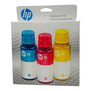 Genuine HP 31 Cyan Magenta Yellow Ink Bottles 3 Pack Combo Exp05/2026 Sealed Box