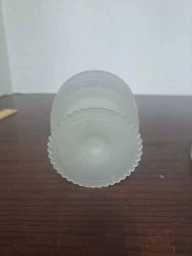 Piatto polvere vintage Avon in vetro smerigliato con motivo vite uva - Foto 8 di 10
