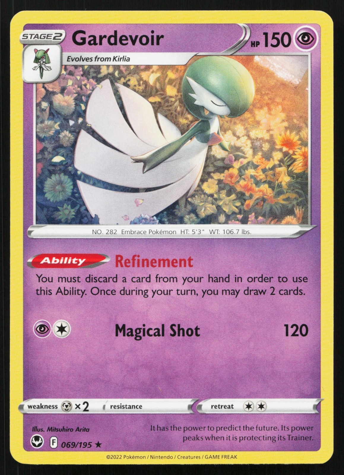 Gardevoir 069/195 Silver Tempest Pokemon Near Mint