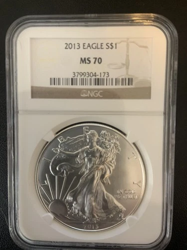 2013 Silver Eagles NGC MS-70 Great detail