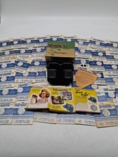 Sawyers View-Master 3D Viewer Bakelite Black Stereoscope W Huge Lot Of Reels