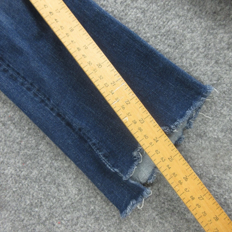 Mother Jeans Womens 24 Blue The Insider Crop Step Fray High Rise Raw Hem Denim - Image 3 of 4