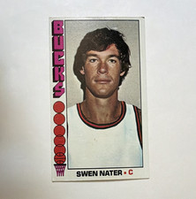 Topps 1976-77 Swen Nater Milwaukee Bucks #103 NBA Basketball Trading Card