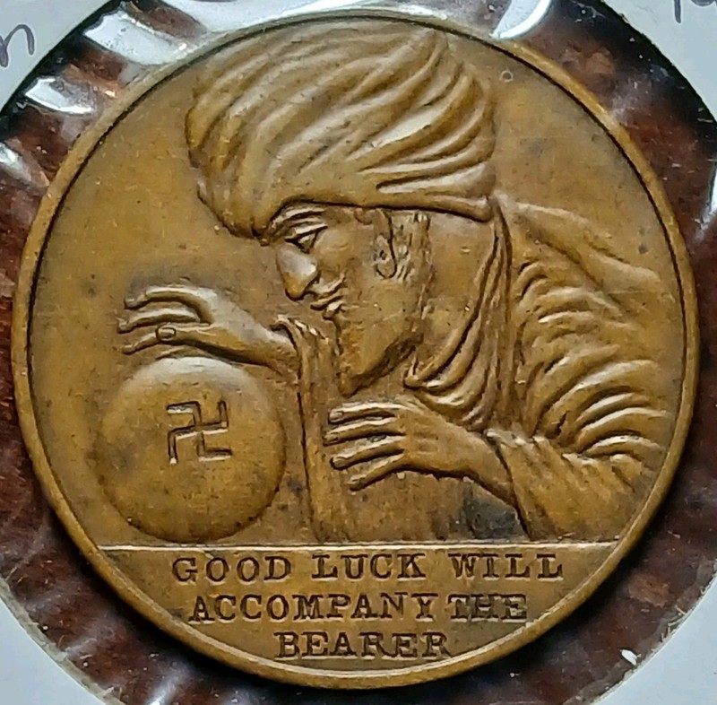 1930's Vintage Good Luck Token 31mm Diameter