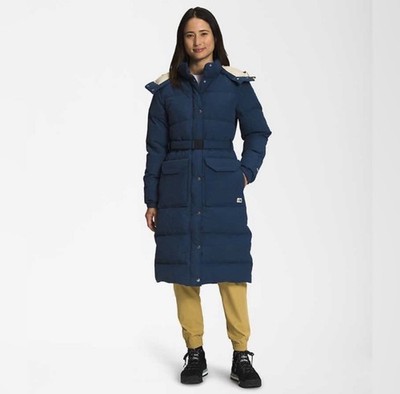 Women s The North Face Sierra Long Down Parka  Size M Shady Blue