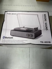 Bluetooth Vinyl Record Player with Built-in Stereo Speakers, Upgraded Sound Qual