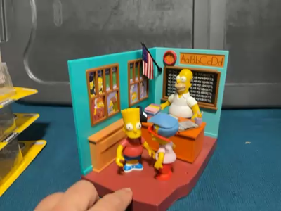 THE SIMPSONS INTERACTIVE ENVIRONMENT SPRINGFIELD ELEMENTARY Bart