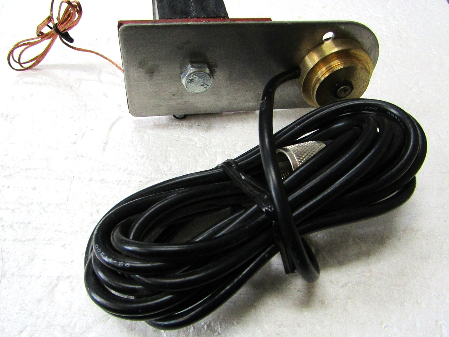 Workman SH4NMO NMO Antenna Mount VHF/UHF Flat Fit Stake Pocket w/ Coax Cable Kit