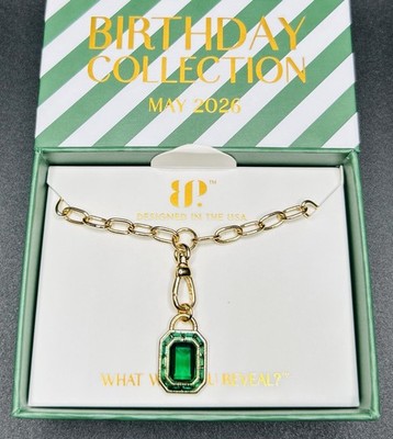Bomb Party May 2026 Necklace NK68579 Heirloom Perfection LC Emerald Gold Plating
